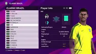 (PS4) PES 2020: Classic Brazil