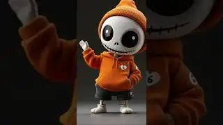 &ldquo;The Cool Skeleton 🧡 | Street Spirit of Shadows&rdquo; #aiviral #funny #aianimation #animation #fyp2025