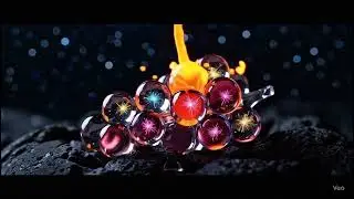 ASMR Crystal Grape #1 🍇 | Fireworks Ignite Inside Glass. Captions hold secrets.💬