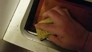 How to remove old felt from antique wood