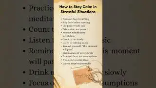 How to stay calm in stressful situations #quotes #love #motivation