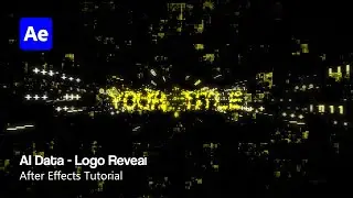 AI Data Logo Reveal in After Effects (No Plugins) | Step-by-Step Tutorial
