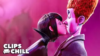 Primer beso de Mavis con Johnny | Hotel Transylvania