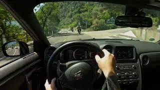 POV | Nissan GTR | Drive at Lake Garda (Binaural audio)
