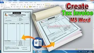 how to create GST TAX Invoice in ms word !! How to create Tax Invoice in Microsoft Word