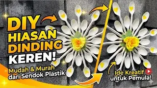 Jangan Dibuang! Ubah Sendok Plastik Jadi Hiasan Dinding Cantik Seperti Ini