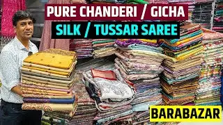 Silk, Gicha, Tussar, Madhubani Silk, Kantha Stitch, Kashmiri Work Saree Wholesaler in Kolkata