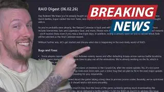 Новости о рейдах: Краткий обзор рейдов от 6 февраля 2026 г. (И за какой артефакт я проголосовал!)