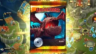 Dragons Aufstieg von Berk #1695 Goldpaket öffnen und neuen sehr seltenen Drachen bekommen
