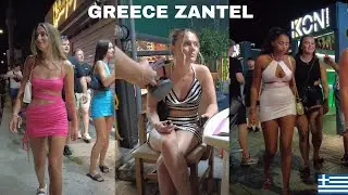 ZANTEL ZAKYNTHOS GREECE NIGHTLIFE WALK  2023