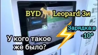#BYD 🐆 #Leopad 3: 40 KwT=40 минут 😲? #ECOFACTOR быстрая зарядка зимой при -10! 🚀 