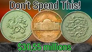 TOP 3 Rare One Pound UK and Jefferson nickel Coins Worth Big Money!