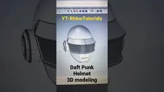 RHINO TUTORIALS - Daft Punk Helmet 3D Modeling