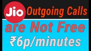 No More Free Call On Jio ☹️. Charges 6p/minute.