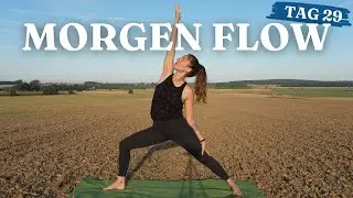 12 Min Morgen Yoga für Dehnung & Aktivierung des ganzen Körpers | Tag 29 - 30 Tage Yoga Challenge