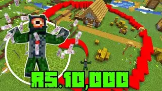 I Win Rs.10,000 If I Survive 3 Days in This Circle | Minecraft Hardcore