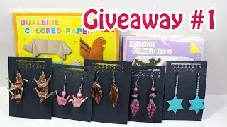 Holiday GIVEAWAY #1 Origami Paper Packs and Origami Jewelry (CLOSED)