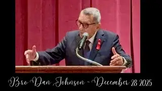 Bro Dan Johnson delivers a New Year’s Message to the 10:00 a.m. service at Kirby Pines