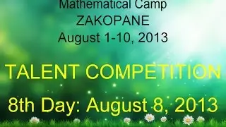Math Kangaroo_ Zakopane 2013_Talents Competition