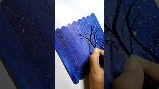 Icecream stick painting//Pop Stick Painting ❤️