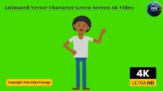 Animated Vector Character Green Screen 4K Video | #greenscreen #animation #vector #edit #vfx #viral