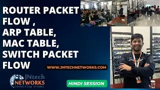 ROUTER PACKET FLOW , ARP TABLE , MAC TABLE , SWITCH PACKET FLOW