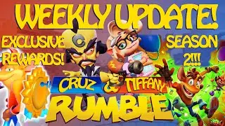Crash Team Rumble WEEKLY UPDATE! SEASON 2, BADGE BONANZA EXCLUSIVE REWARDS, & WEEKLY XPEDITIONS!