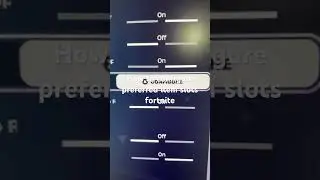 How to configure preferred item slots fortnite
