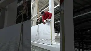 This fireproof material is being used on the exterior walls of steel structure factories.