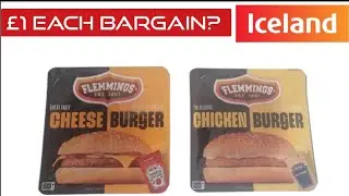 Iceland 10 for &pound;10 flemmings Cheese & Chicken Burger Deal? LOL &pound;1 Blackpool Burger