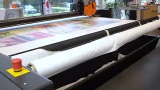 Easy roll-to-roll workflow with the Motorized Roll Feeder and the Take Up Unit