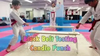 Black Belt Testing - Candle Punch