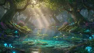 ✨ Tranquil Forest Pond | Fantasy Ambience for Reading | 3 Hours | NO ADS