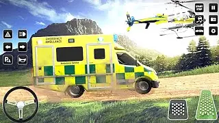 Car Ambulance Simulator 2020 3D - Flying Car Games - Offroad Police Flying Helicopter Ambulance 3D