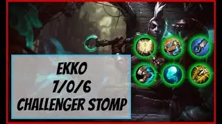Korean Challenger Ekko Jungle (7/0/6) Gameplay Replay - Patch 10.16