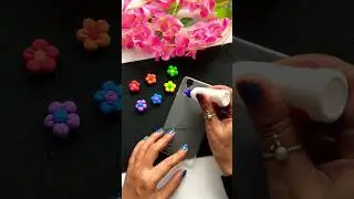 🌼Diy phone cover with clay flower #diy #howto #amazingcreativity #shortsfeed #youtubeshorts #pearl