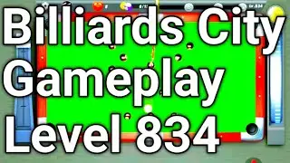 Pooking billiards city gameplay level 834 android game 8 ball pool city 