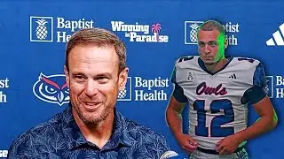 Kasen Weisman to See More Time -  #FAU Football | #Wagner Presser Tom Herman Omari Hayes Chris Jones