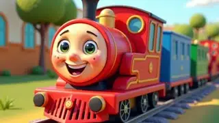 रेल गाड़ी आई छुक छुक छुक | Hindi Rhymes for Kids | Train Cartoon