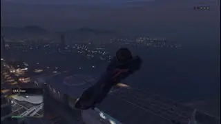 Couple stunt jumps