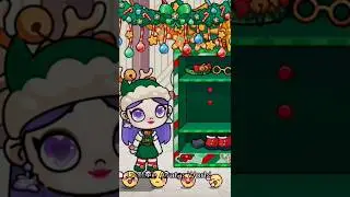 Change into a green Santa outfit.Avatar world #shorts #game #avatarworld #christmas