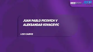 Juan Pablo Ficovich v Aleksandar Kovacevic | ATP Los Cabos | Match Highlights