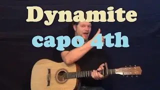 Dynamite (Taio Cruz) Easy Strum Guitar Lesson How to Play Dynomite Tutorial