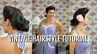 How to finish your vintage updo with Miss Pixie of Boogie Bop Dames