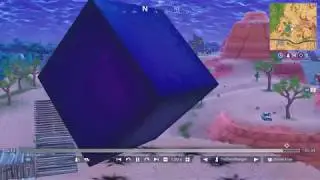 Fortnite Strange Purple Cube Moving!!