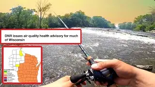 Fishing for Smallmouth Bass During Air Quality Advisory (Insane Action)