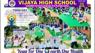 🌿 International Yoga Day 2025 | 300+ Participants @ Vijaya High School Varni 🌞🧘‍♂️