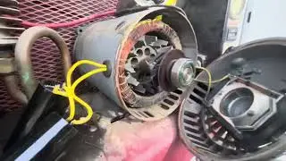 FIXED Air compressor motor hums won&rsquo;t start #aircompressor #electricmotorrepair #mechanic #diy