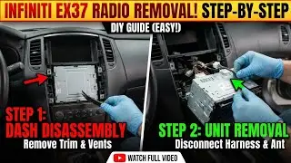 INFINITY EX37 HOW TO REMOVE the RADIO and display step by step