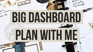 Plan With Me | Big Dashboard Happy Planner | Hustle and Heart & Abstract Watercolor | January 2022